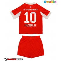 Otroške Nogometnih dresov Bayern Munich Jamal Musiala #10 Domači 2025-26 Kratki rokavi (+ hlače)